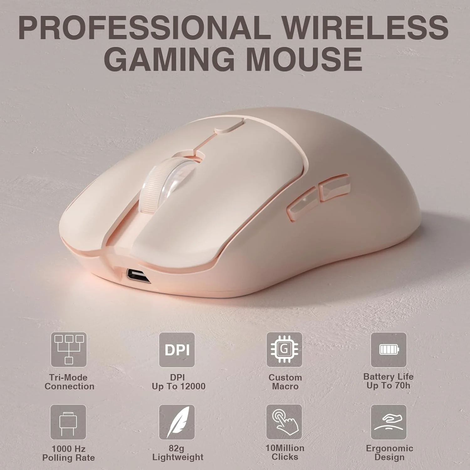 Gaming Esports Esports - AULA SC580X トライモードワイヤレスゲーミングマウス 12000DPI PAW3325 500mAh