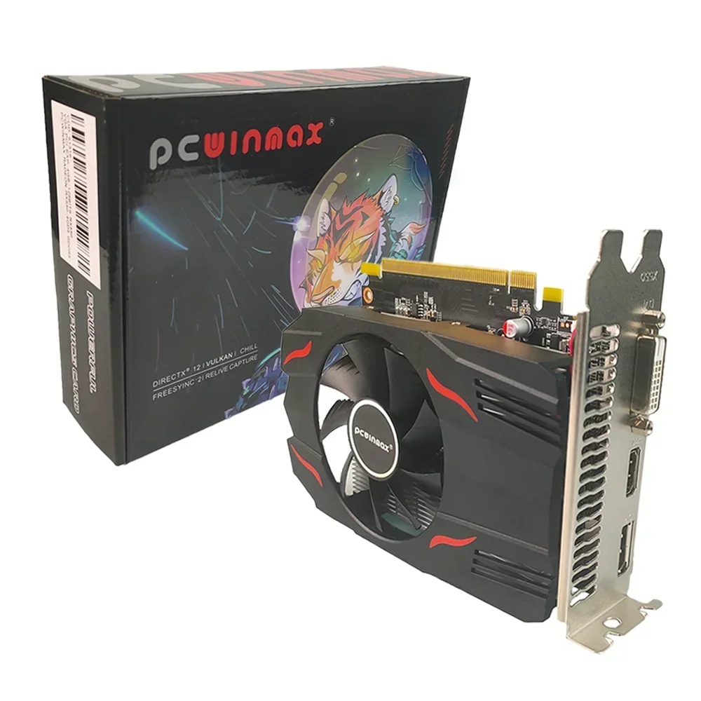Video Gaming & Esports Usd Acc - デスクトップコンピューターゲーム用 RX550 4G 128ビット GDDR5 ビデオカード