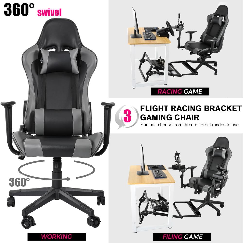 ハイバックリクライニングゲーミングチェア（腰サポート、プーリ - Gaming & Esports District のレビューと価格