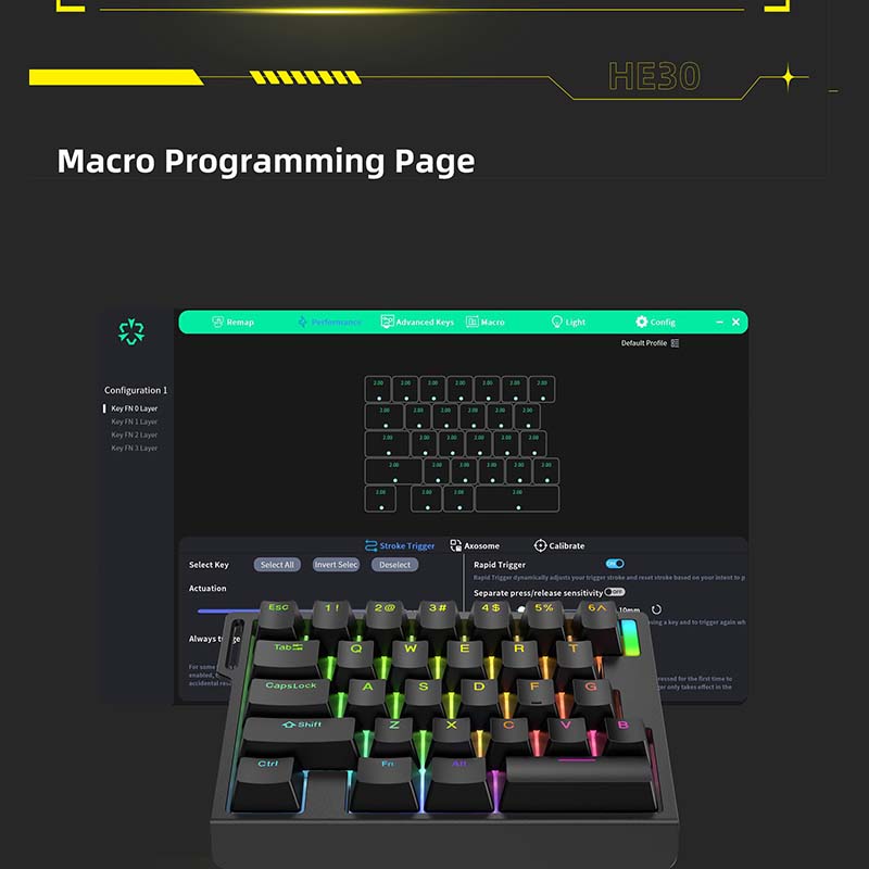 HE30 メカニカルゲーミングキーボード 29キー 磁気スイ - Gaming Esports Esports のレビューと価格