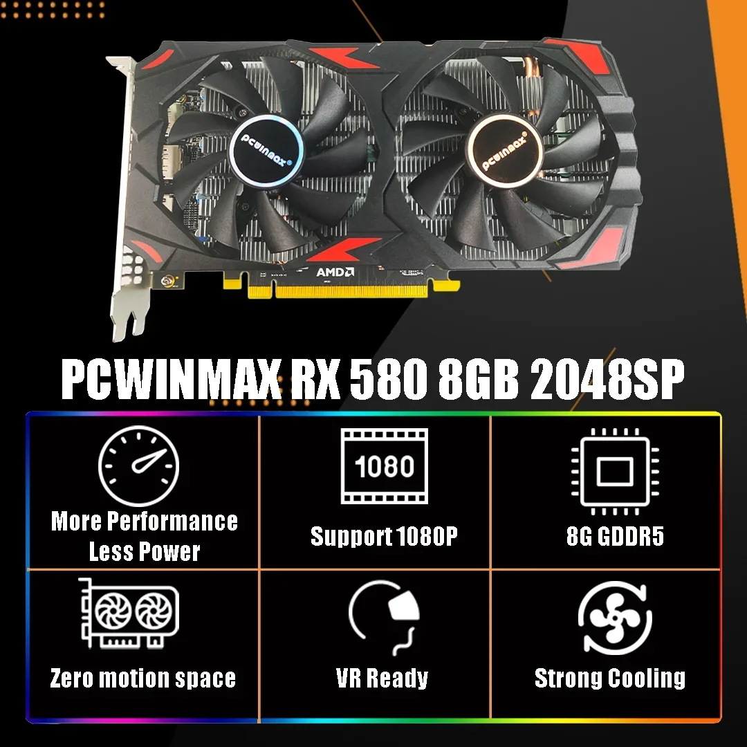 PCWINMAX Radeon RX 580 2048SP  - Video Gaming & Esports Usd Acc のレビューと価格