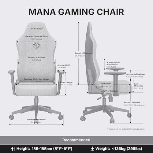 MANA ゲーミングチェア 大人用 - 人間工学に基づいたグ - Gaming & Esports District のレビューと価格
