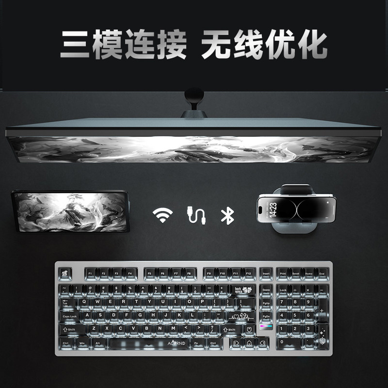 Weika Max102 アルミケースワイヤレスメカニカルキ - Gaming Esports Esports のレビューと価格