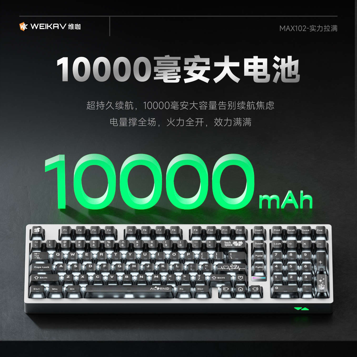 Weika Max102 アルミケースワイヤレスメカニカルキ - Gaming Esports Esports のレビューと価格