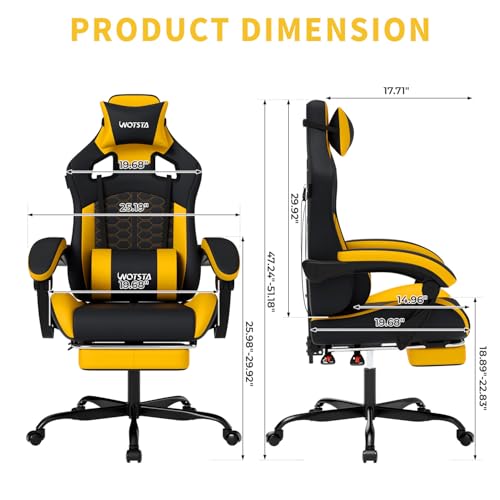 マッサージ機能付きゲーミングチェア、人間工学に基づいたPCゲ - Gaming & Esports District のレビューと価格