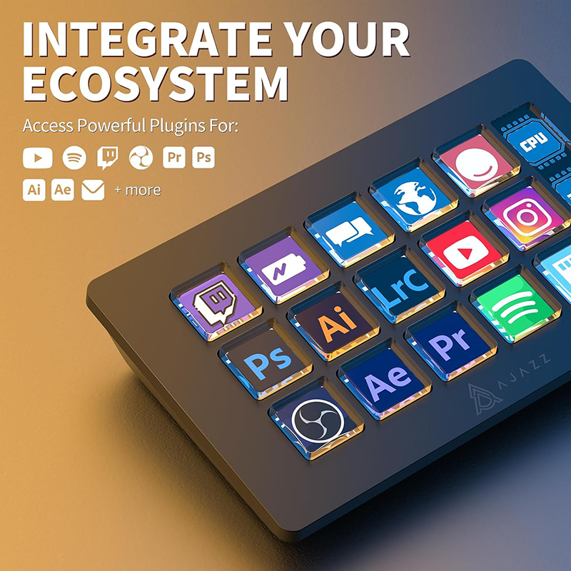 AJAZZ AKP153E/AKP03E 多機能コンソールパ - Elgato Stream Deck のレビューと価格