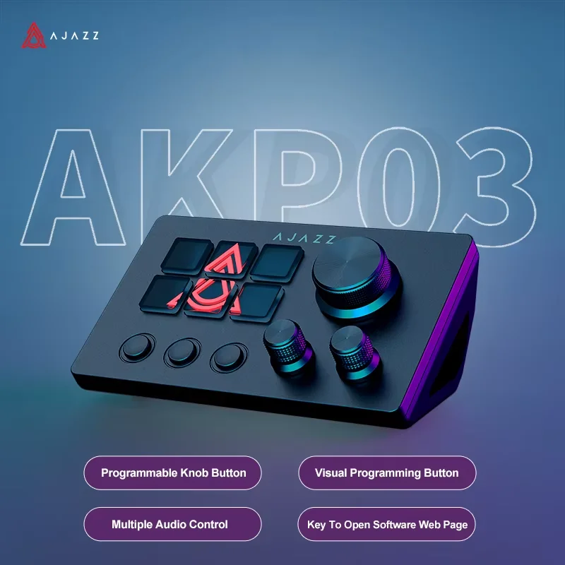 Ajazz AKP03E/153E デスクトップヘルパーデス - Elgato Stream Deck のレビューと価格