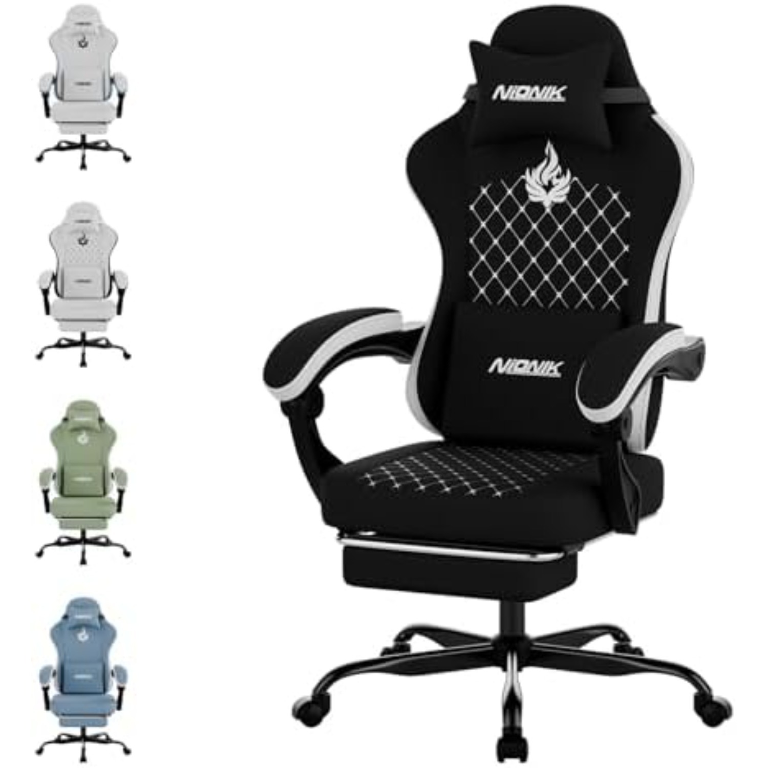 マッサージ機能付きゲーミングチェア、人間工学に基づいたPCゲ - Gaming & Esports District のレビューと価格