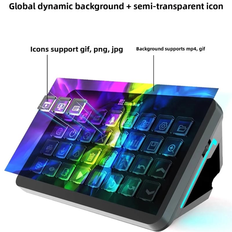 Mirabox XLビジュアルコンソールゲームアクセサリー、 - Elgato Stream Deck のレビューと価格