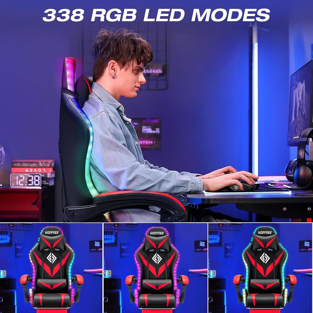人間工学に基づいたハイバックゲーミングチェア（マッサージ機能 - Gaming & Esports District のレビューと価格