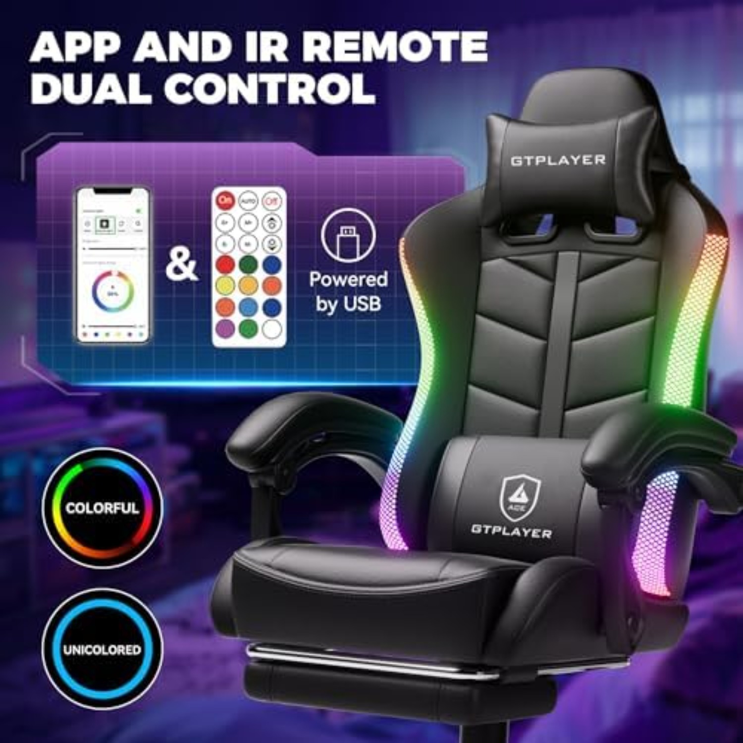 ゲーミングチェア、大人用コンピューターゲームチェア、RGBブ - Video Gaming & Esports Usd Acc のレビューと価格