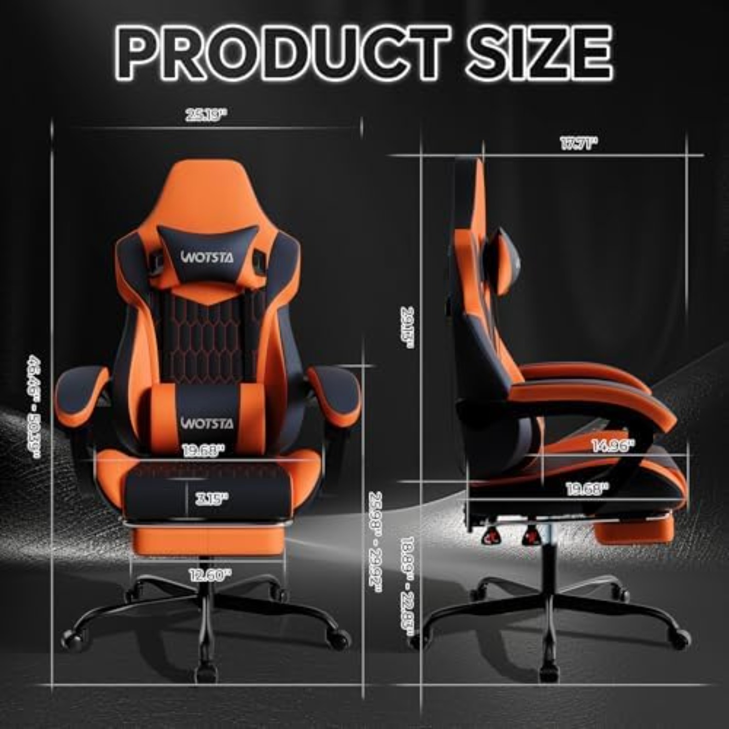フットレスト付きゲーミングチェア、ハイバックゲーミングチェア - Gaming & Esports District のレビューと価格